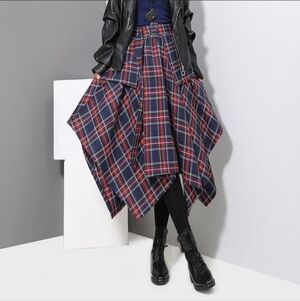 ++SOLD++MARIGOLD SHADOWS AITANA PLAID PICNIC SKIRT -  (OS)